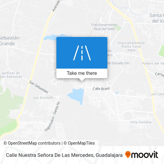 Mapa de Calle Nuestra Señora De Las Mercedes