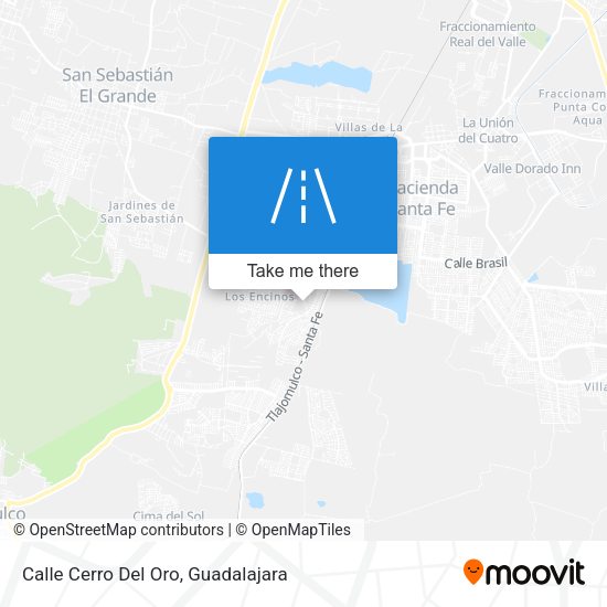 Calle Cerro Del Oro map