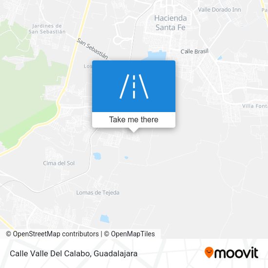 Calle Valle Del Calabo map