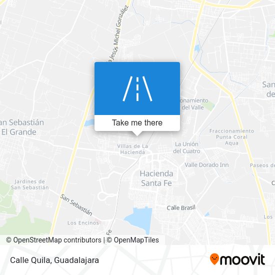 Calle Quila map