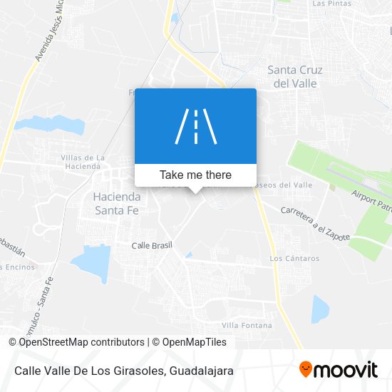 Calle Valle De Los Girasoles map