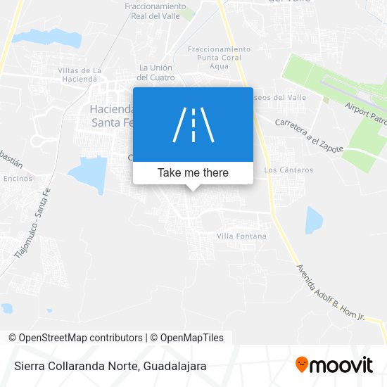 Sierra Collaranda Norte map