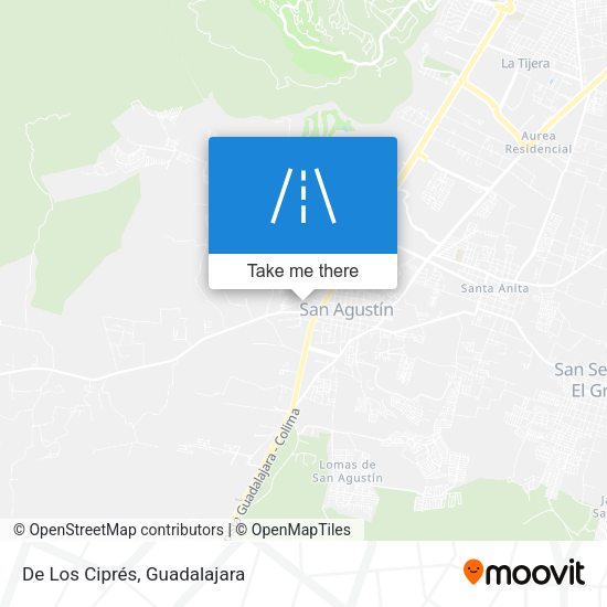 Mapa de De Los Ciprés