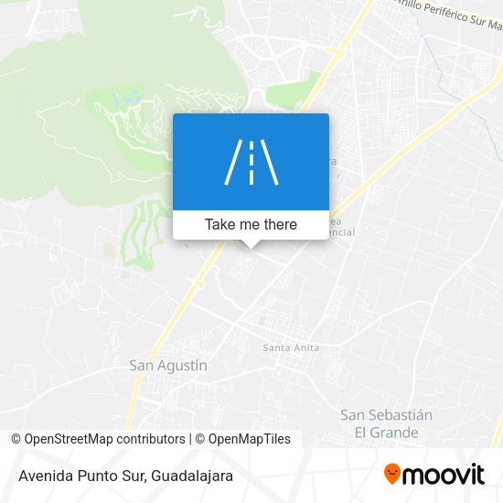 Avenida Punto Sur map