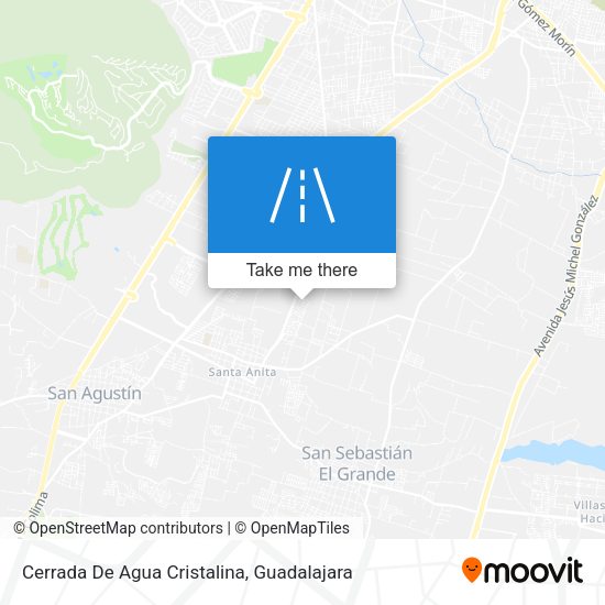 Cerrada De Agua Cristalina map