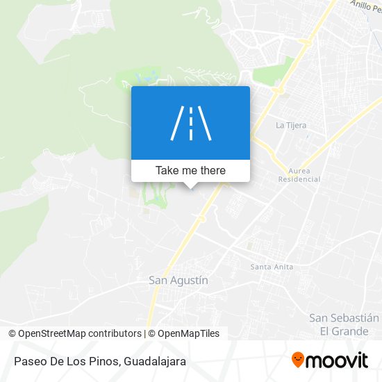 Paseo De Los Pinos map