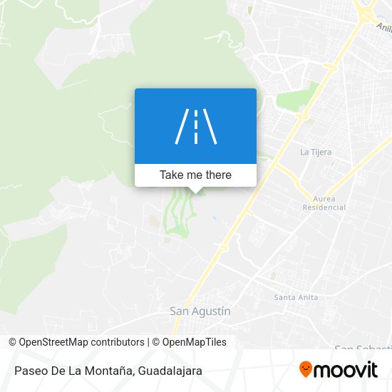 Paseo De La Montaña map