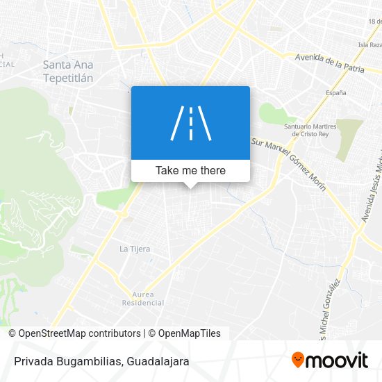 Mapa de Privada Bugambilias