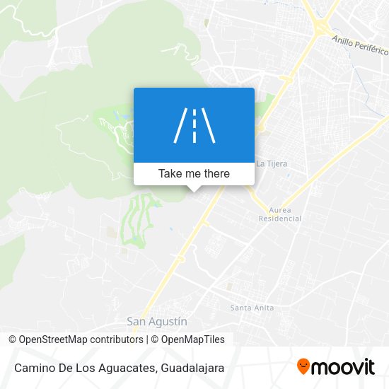Camino De Los Aguacates map