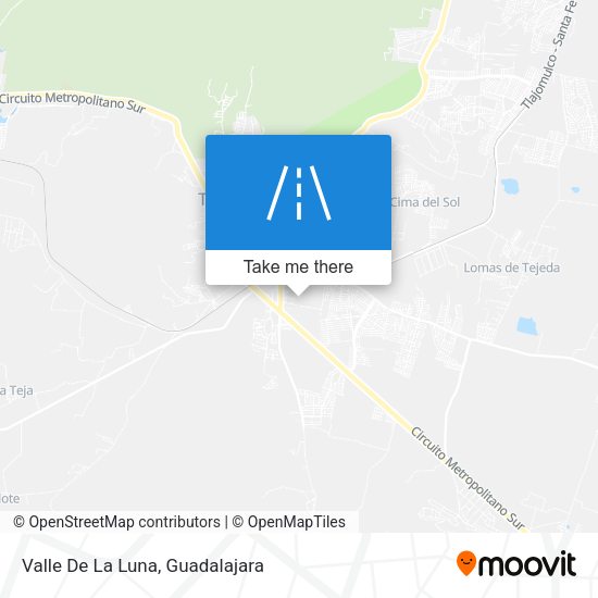 Mapa de Valle De La Luna