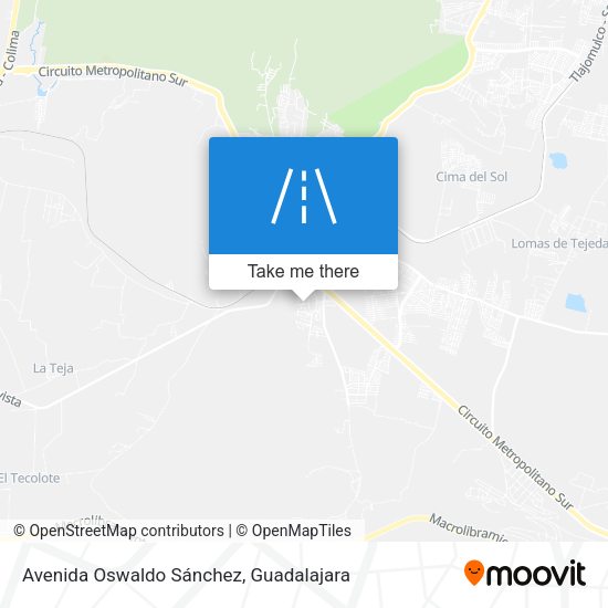 Mapa de Avenida Oswaldo Sánchez