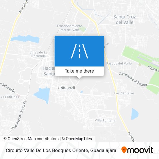 Circuito Valle De Los Bosques Oriente map