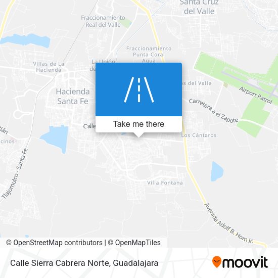 Calle Sierra Cabrera Norte map