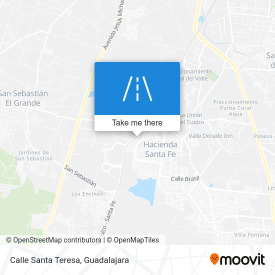 Calle Santa Teresa map
