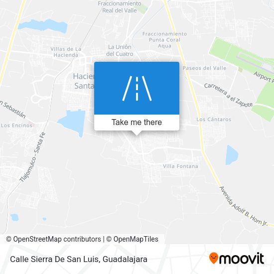 Calle Sierra De San Luis map