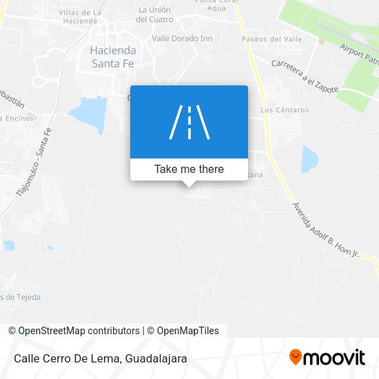 Calle Cerro De Lema map