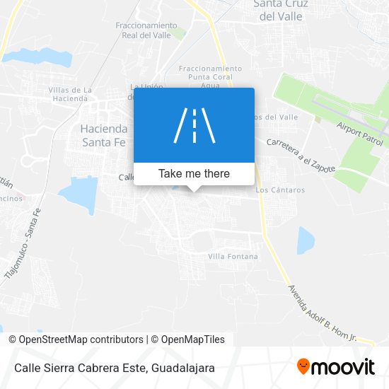 Calle Sierra Cabrera Este map
