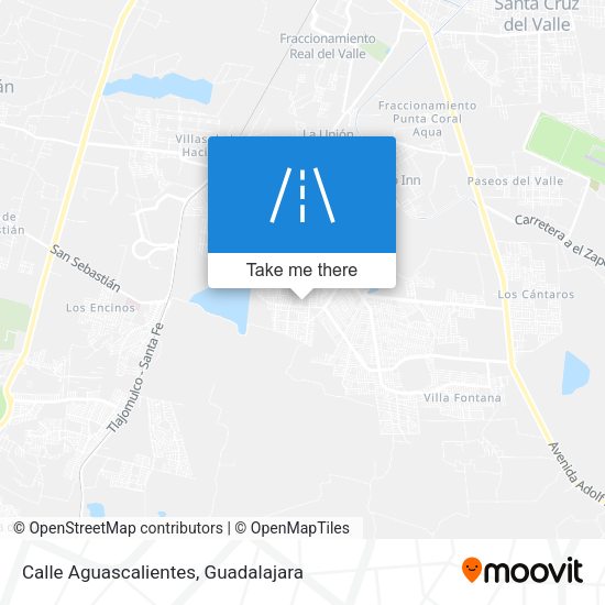 Calle Aguascalientes map