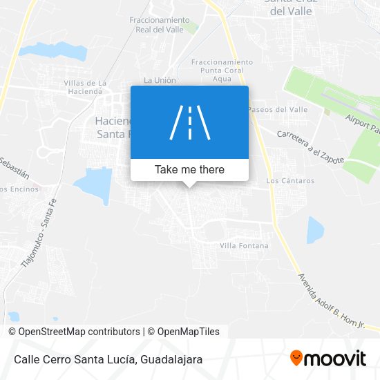 Calle Cerro Santa Lucía map