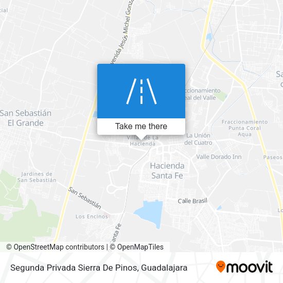 Mapa de Segunda Privada Sierra De Pinos