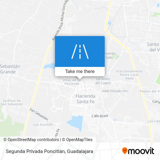 Segunda Privada Poncitlán map
