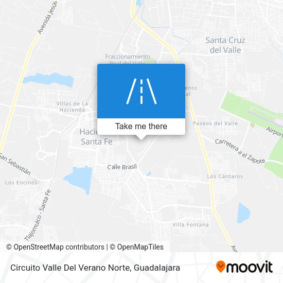 Circuito Valle Del Verano Norte map