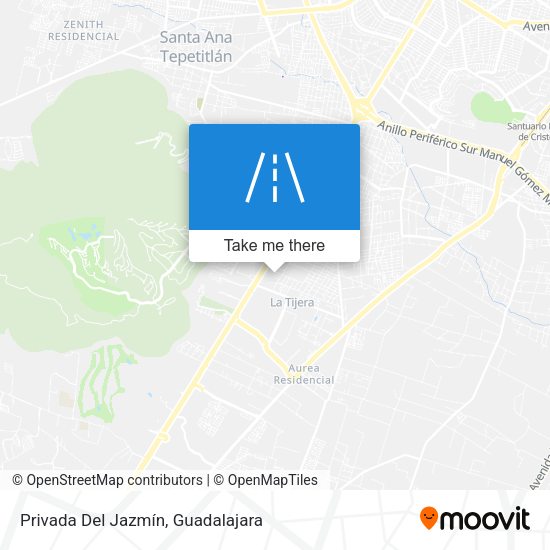 Privada Del Jazmín map