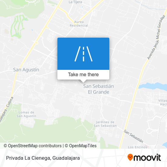 Privada La Cienega map