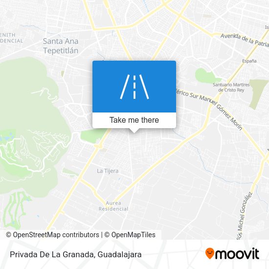 Privada De La Granada map