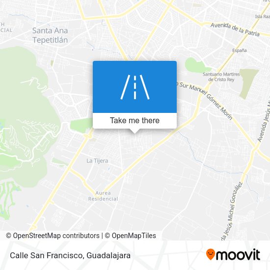 Calle San Francisco map