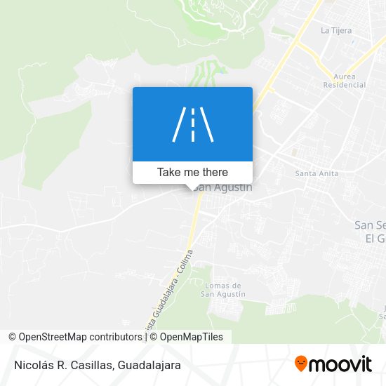 Nicolás R. Casillas map