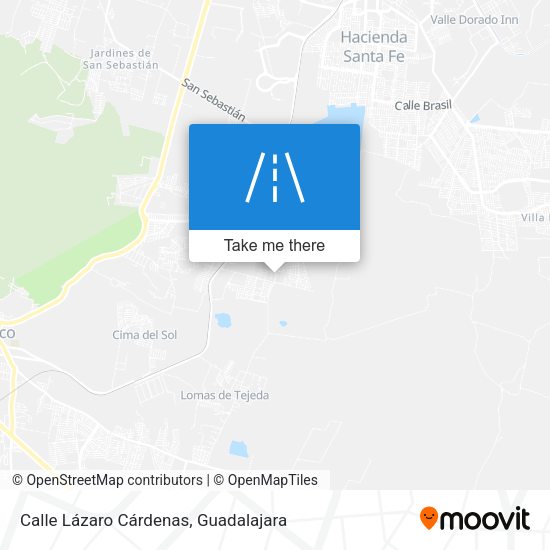 Calle Lázaro Cárdenas map