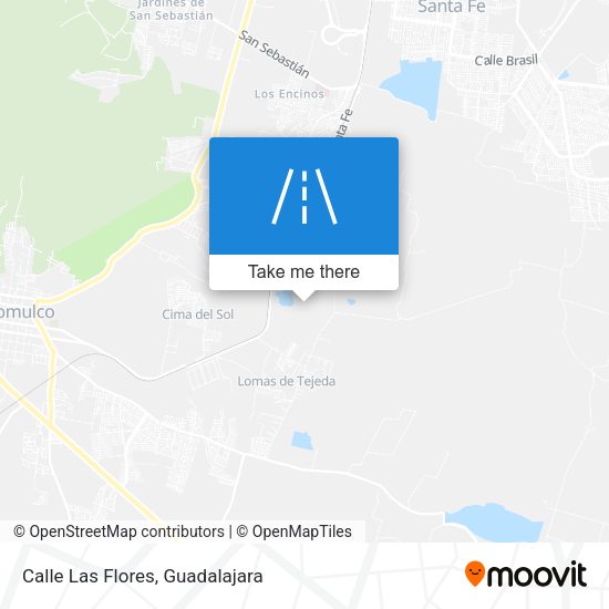 Mapa de Calle Las Flores