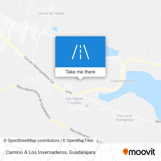 Camino A Los Invernaderos map