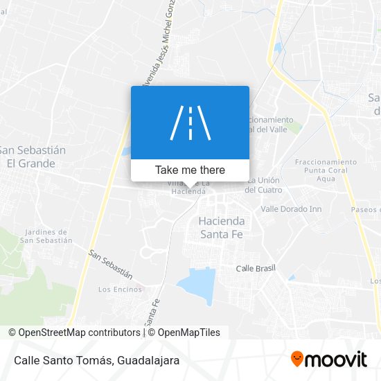 Calle Santo Tomás map