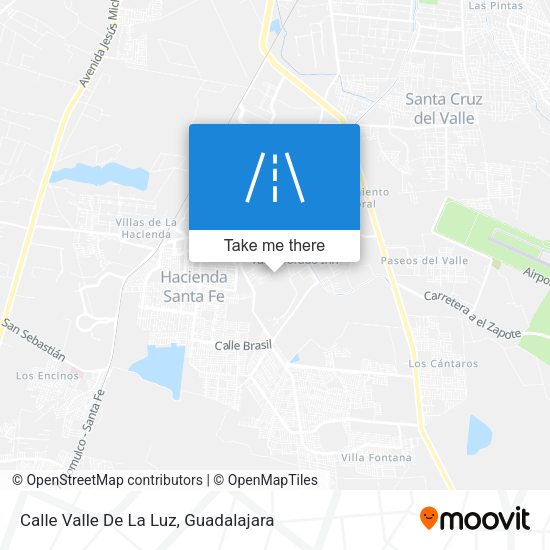 Mapa de Calle Valle De La Luz