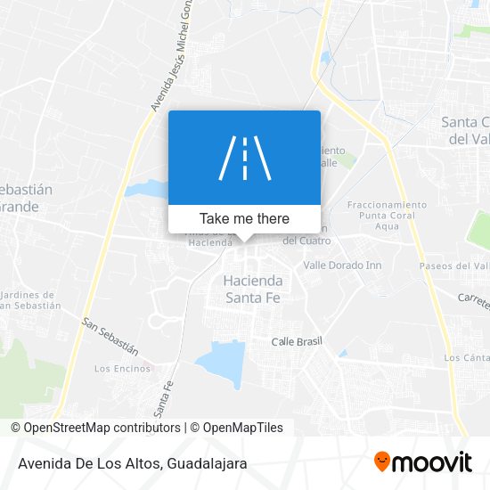 Mapa de Avenida De Los Altos