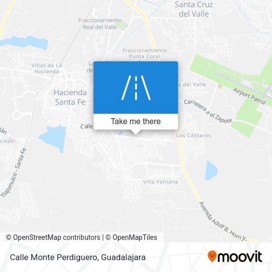 Calle Monte Perdiguero map