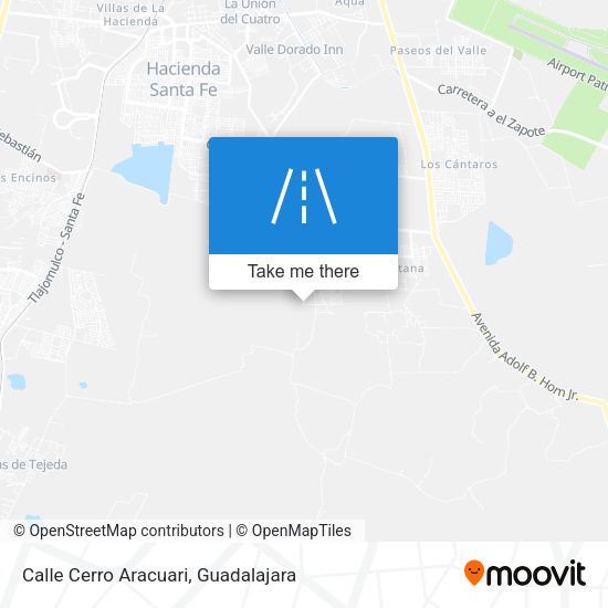 Calle Cerro Aracuari map