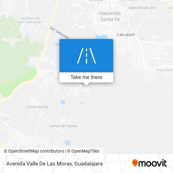 Mapa de Avenida Valle De Las Moras