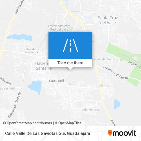 Calle Valle De Las Gaviotas Sur map