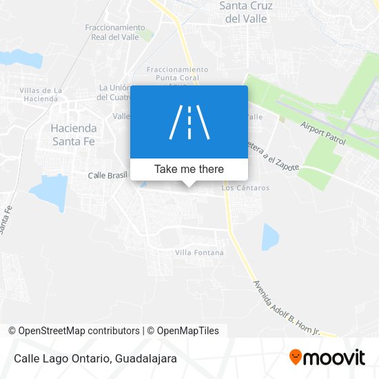 Calle Lago Ontario map