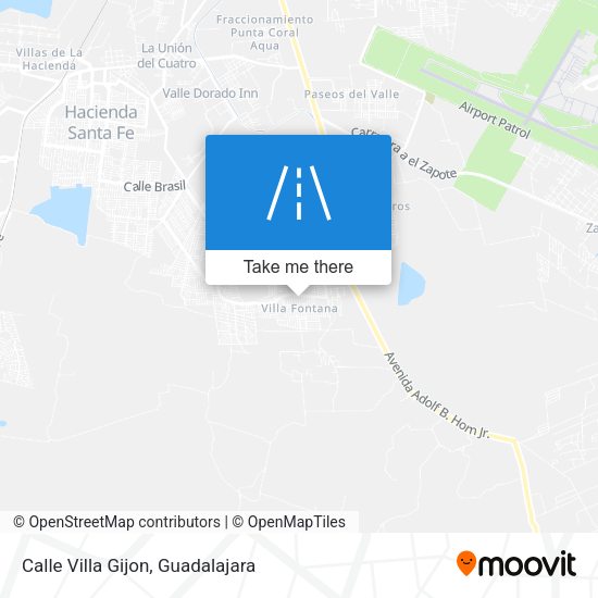 Mapa de Calle Villa Gijon