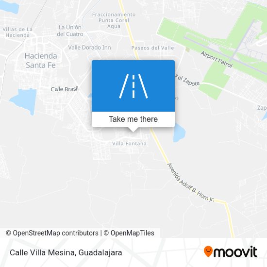 Mapa de Calle Villa Mesina