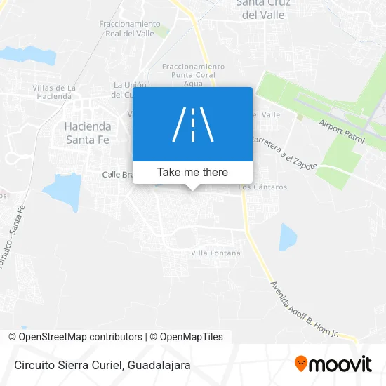 Circuito Sierra Curiel map