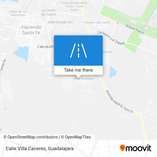 Calle Villa Caceres map