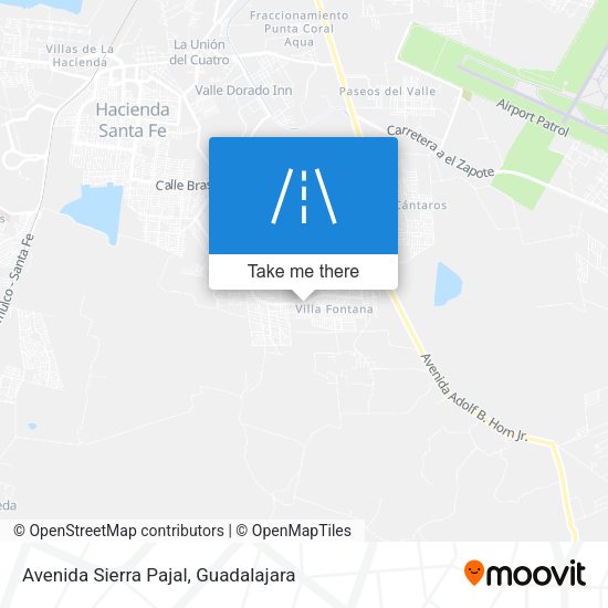 Avenida Sierra Pajal map