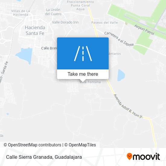 Calle Sierra Granada map