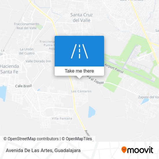 Mapa de Avenida De Las Artes