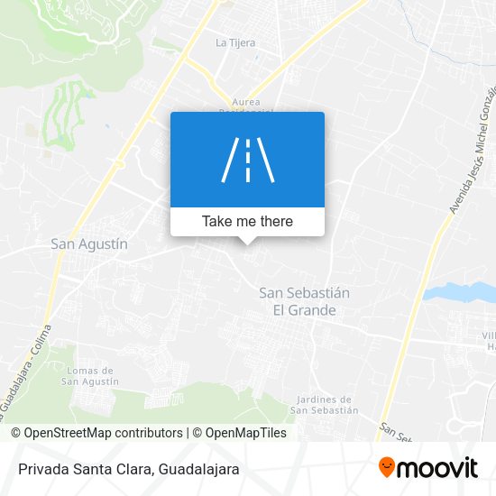 Privada Santa Clara map